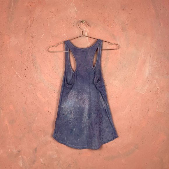 THRIFTED & UPCYCLED!!! Tie Dye Tank Top / HAND DYED ITEM / Blue Purple Pink Tank - Picture 7 of 7